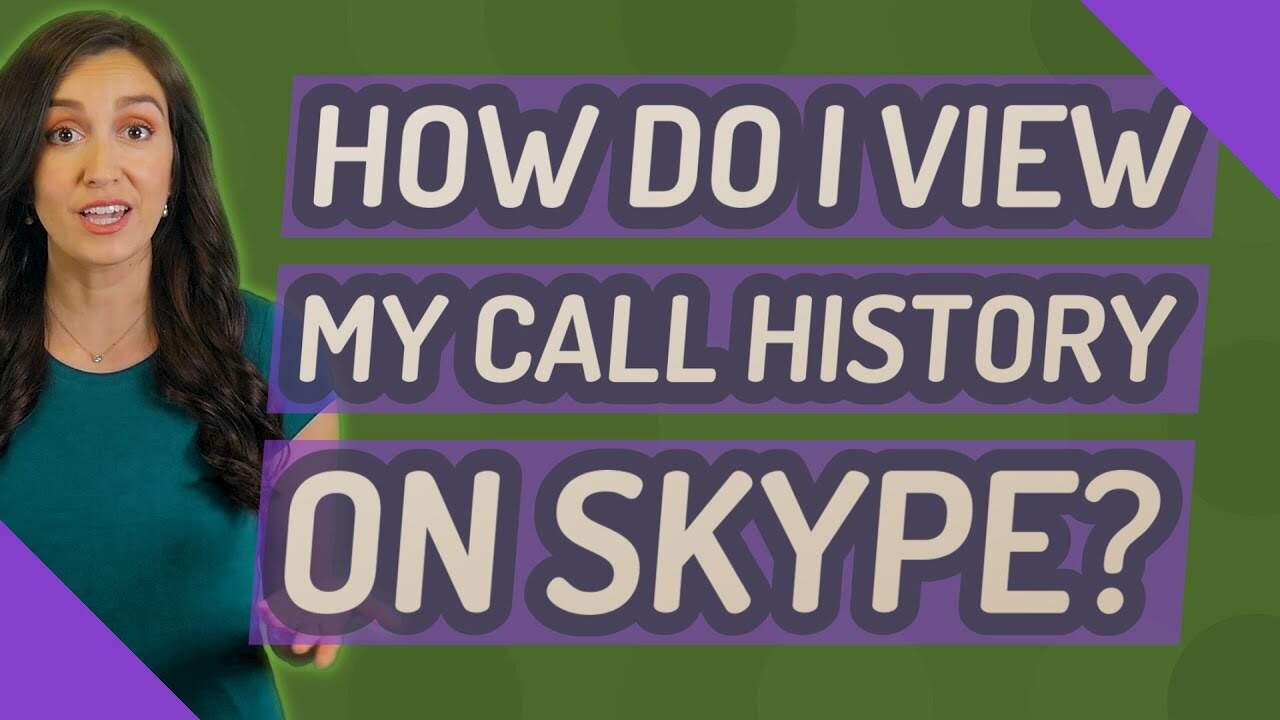 Check Call History on Skype