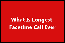 Facetime World Record