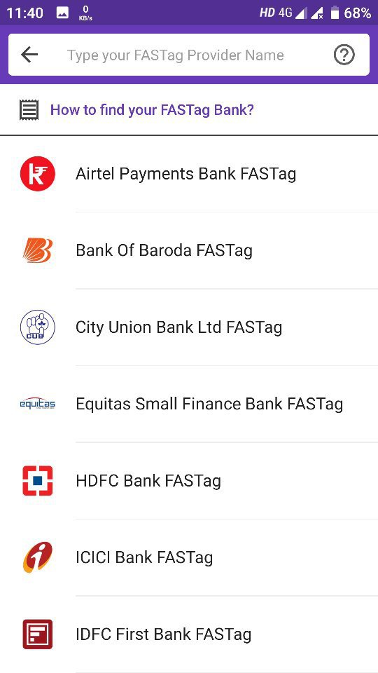 How To Change Fastag Bank