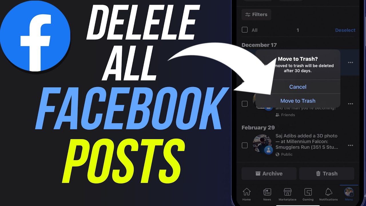 How to Delete Your Facebook Posts