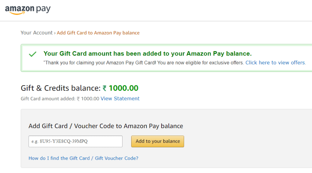 How to Redeem Your Amazon gift card balance