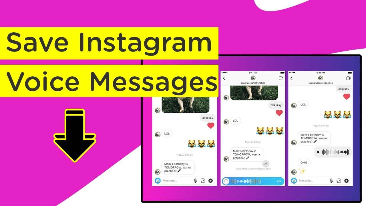 How to save an Instagram voice message