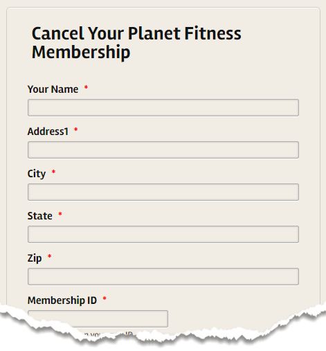 Planet Fitness Cancellation Fee