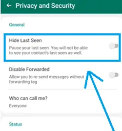 WhatsApp's "freeze last seen" feature