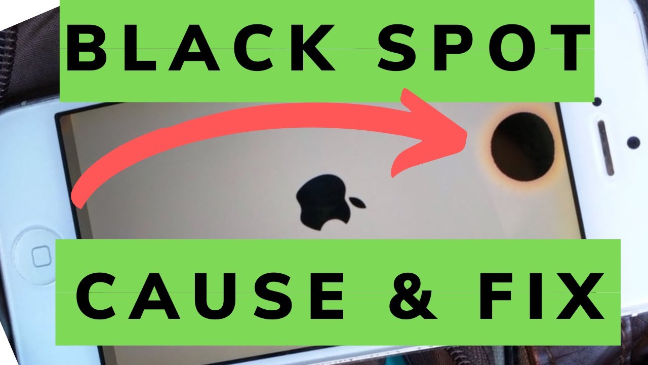 fix black spot on phone screen