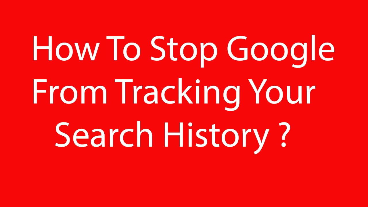 stop your searches from being tracked